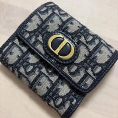 Christian Dior オブリーク 三つ折り財布 ディオール トロッター柄