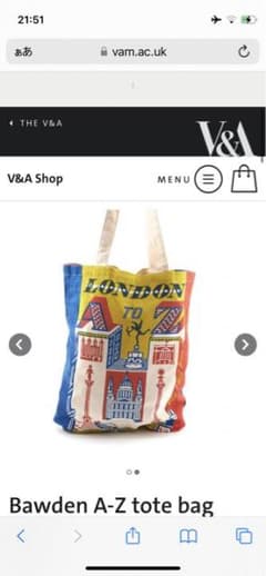 VAミュージアム　トートバッグ　イギリスのサムネイル