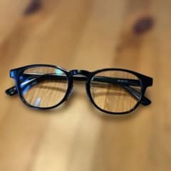 早い者勝ち　メガネの三城 パリミキ OPM Y-1020UA 黒縁　クリアレンズ