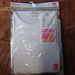 UNIQLO KIDS ヒートテック UネックT 半袖 130のサムネイル