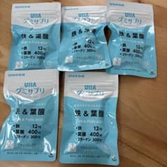 わ*い様 UHA 鉄 & 葉酸 サプリメント 5袋セットのサムネイル