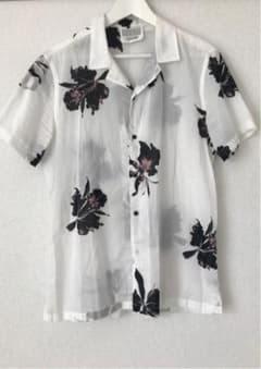ZARA  aloha shirt white M sizeのサムネイル