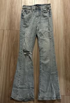 フレアデニムパンツ ダメージ加工のサムネイル