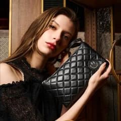 美品 SALON DE ALFURD テネラ お財布ポシェット マトラッセ 黒 - メルカリ