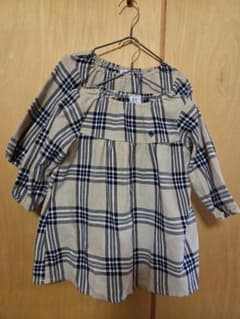 七分袖ワンピース　双子コーデ　PoloBabyのサムネイル