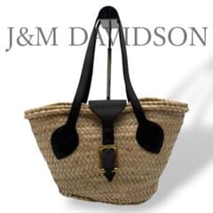 現行　極美品　J&M DAVIDSON　カゴバッグ　ラフィア　ベルトモチーフ 現行 極美品 J&M DAVIDSON カゴバッグ ラフィア ベルトモチーフ - メルカリ