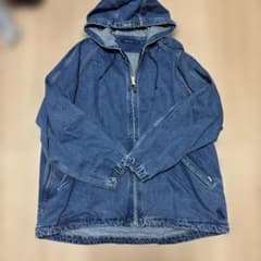 NAUTICA デニム ジップアップパーカー インディゴ Lのサムネイル