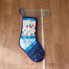 クリスマスブーツ ハンドメイド キルト パッチワークのサムネイル