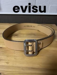 evisu ど根性ベルト　エヴィス　大阪 恵美寿屋 ヌメ革 ダブルピン ベルト evisu ど根性ベルト エヴィス 大阪 恵美寿屋 ヌメ革 ダブルピン ベルト