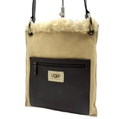 アグ UGG ショルダーバッグ 斜め掛け ボア ムートン シープスキン レザー