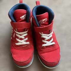 VANS キッズ ハイカット スニーカー レッドのサムネイル
