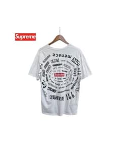 Supreme シュプリーム USA製 ロゴ プリント スパイラル Tシャツ
