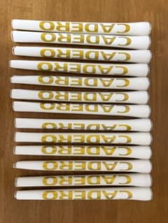 CADERO ゴルフグリップ 13本セット ホワイト ゴールド新品のサムネイル
