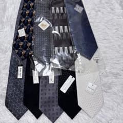 未使用品 ネクタイ 9本セット タグ付き まとめ売り ビジネス フォーマルのサムネイル