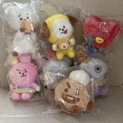 이치 반 쿠지 스위트 매직 BT21 봉제 인형 세트 7 체 BTS