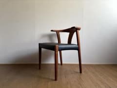 ヴィンテージ チーク無垢材 ハーフアームチェア ① 安楽椅子 デスクチェア 工芸 ヴィンテージ チーク無垢材 ハーフアームチェア ② 安楽工芸椅子 北欧