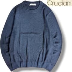 クルチアーニ　ネイビー タートルネック ニット 46 美品 Cruciani クルチアーニ ハイネックニット【大きいサイズあり】 メンズ