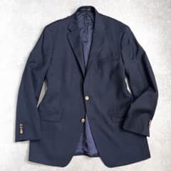90s Lauren ラルフローレン ネイビーブレザージャケット 金ボタン44L 