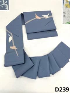 高久尚子 高久空木娘 ローケツ染 九寸名古屋帯 鳥 未使用品 正絹 D239 