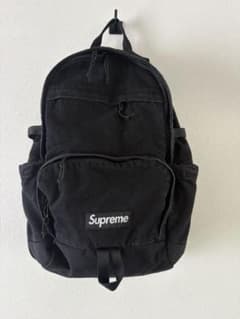 タ*！様 supreme デニムバックパック 黒 リュックCODURA 2025 タ*！様 supreme デニムバックパック 黒 リュックCODURA 2025 - メルカリ