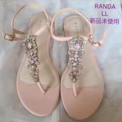 RANDA 大きいサイズ ビジュー サンダル 新品未使用のサムネイル