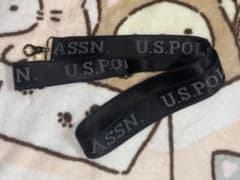 U.S. POLO ASSN. ショルダーベルト ブラック ロゴのサムネイル
