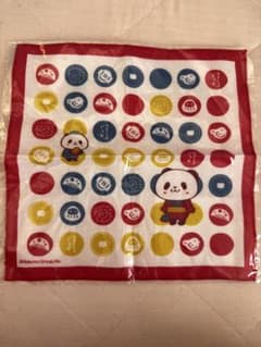 お買い物パンダ ガーゼハンカチ 楽天のサムネイル