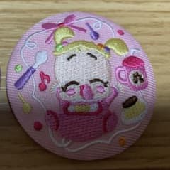 오자 마녀 도레미 자수 캔 배지 하나 찬 미품