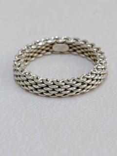【TIFFANY&Co.】Somerset Mesh Ring✧*。Size 11