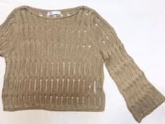 zara☆ザラ☆透かし編みフレアスリーブニットのサムネイル