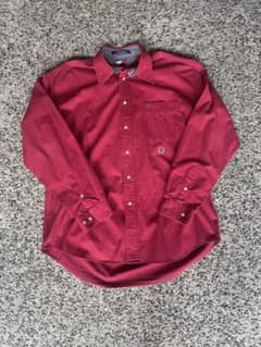 90s TOMMY HILFIGER 長袖シャツ レッドのサムネイル