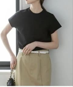 ブラック 半袖 Tシャツ コットンのサムネイル