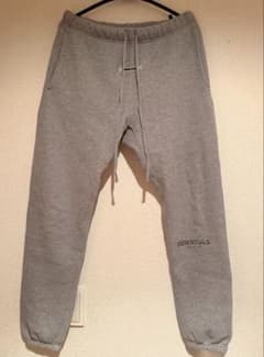 ESSENTIALS FEAR OF GOD Sweatpants, Gray, Size S