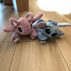 ディズニー スティッチ エンジェル ぬいぐるみ クリップ 2点セットのサムネイル