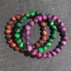 天然石ブレスレット3本セット - メルカリ