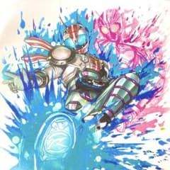 仮面ライダー 色紙ART4 「4. 仮面ライダーチェイサーマッハ」のサムネイル