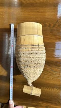 池坊 いけばな 向掛 竹製花器 根付き - メルカリ