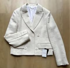 未使用タグ付 23/SS リアムプラージュ ツイードジャケット ダブル