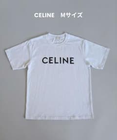 試着のみ✦CELINE Tシャツ М セリーヌロゴ - メルカリ