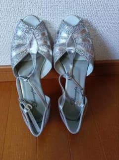 社交ダンスシューズ　シルバーお値下げのサムネイル