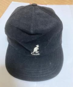 カンゴール KANGOL キャップ 黒　コーデュロイのサムネイル
