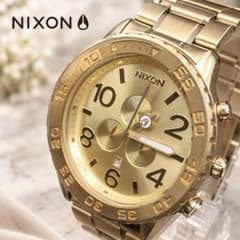 希少✨NIXON THE 51-30 CHRONO オールゴールド 電池交換済み - メルカリ