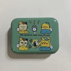 24じかんポケモンCHU スクエア缶 ナガノ ピカチュウ ニャース ちいかわ