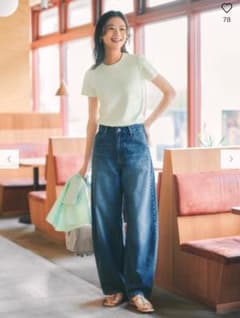 UNIQLO ユニクロ バギーカーブジーンズ 25のサムネイル