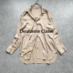 ドゥーズィエムクラス shinyシャツ とろみ系 光沢感 レーヨン フリー