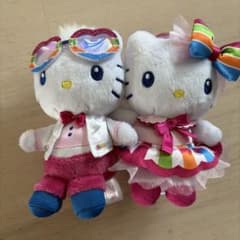 ハローキティ ぬいぐるみマスコット ペアセットのサムネイル