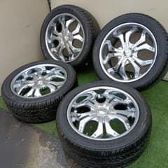 D’VINCI クロームメッキ　20インチアルミ　275/45R20 ４本セット D'VINCI クロームメッキ 20インチアルミ 275/45R20 4本セット - メルカリ