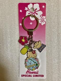 日焼けキティ ガングロキティ ハワイ ストラップ キーホルダー キティ