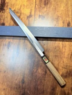 【堺打刃物】フグ引 切付　包丁　白ニ鋼　尺　水牛八角柄 和包丁 堺打刃物】フグ引 切付 包丁 白ニ鋼 9寸 水牛八角柄 和包丁 - メルカリ