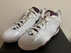 AIR JORDAN６ ゴルフシューズ ホワイト/バーガンディ 29cm Air Jordan 6 ホワイト/バーガンディゴルフシューズ - メルカリ